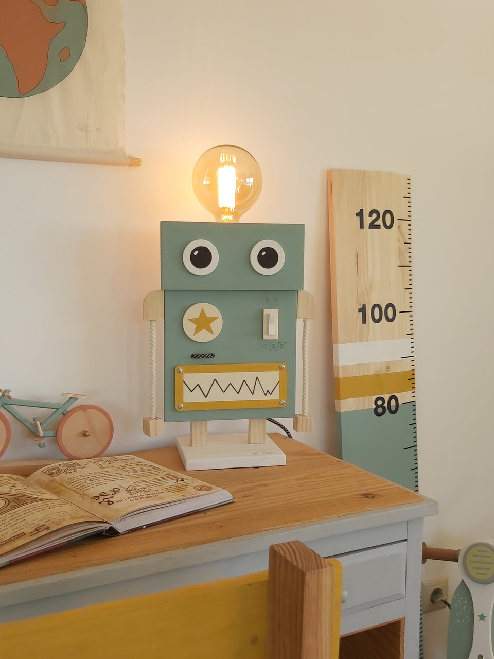 Candeeiro de mesa Robot Trend - Robot Trend table lamp