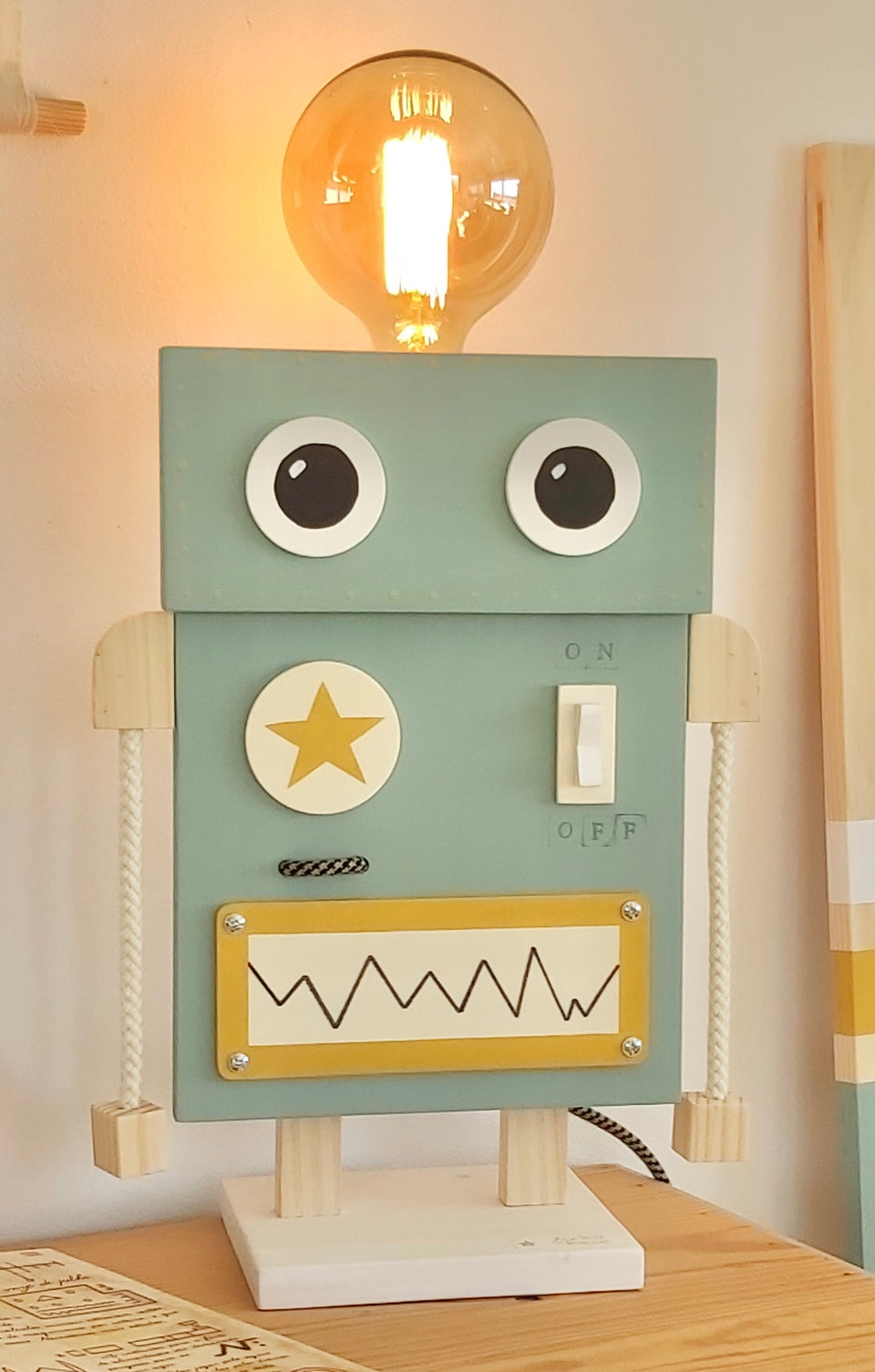 Candeeiro de mesa Robot Trend - Robot Trend table lamp