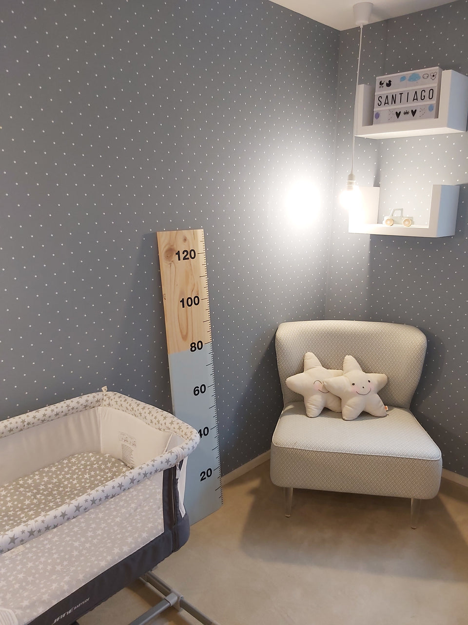 Régua de Crescimento - Cinza Metro