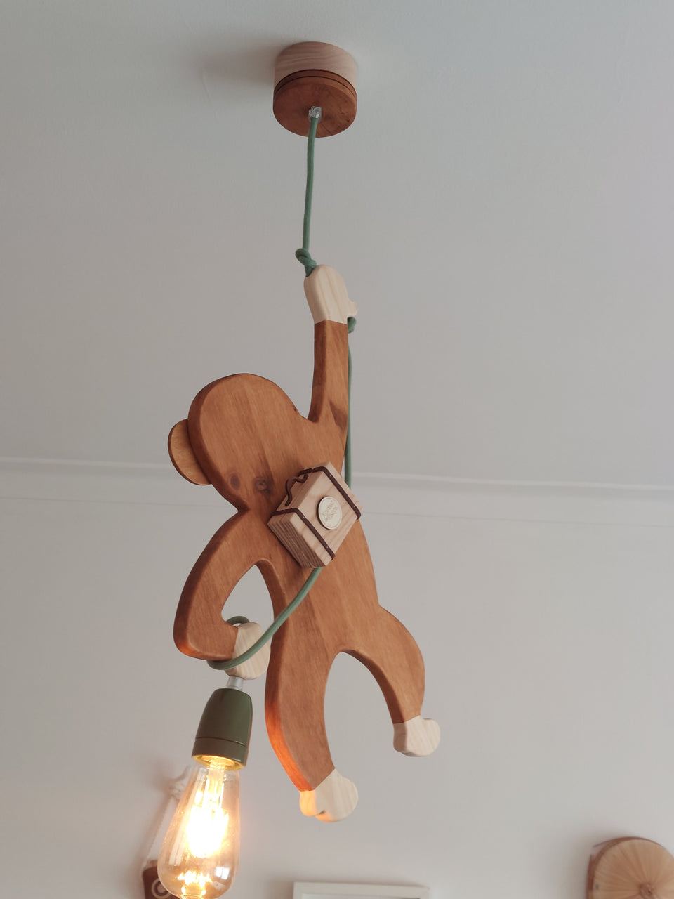Candeeiro de tecto "Macaco"   -  Monkey ceiling lamp