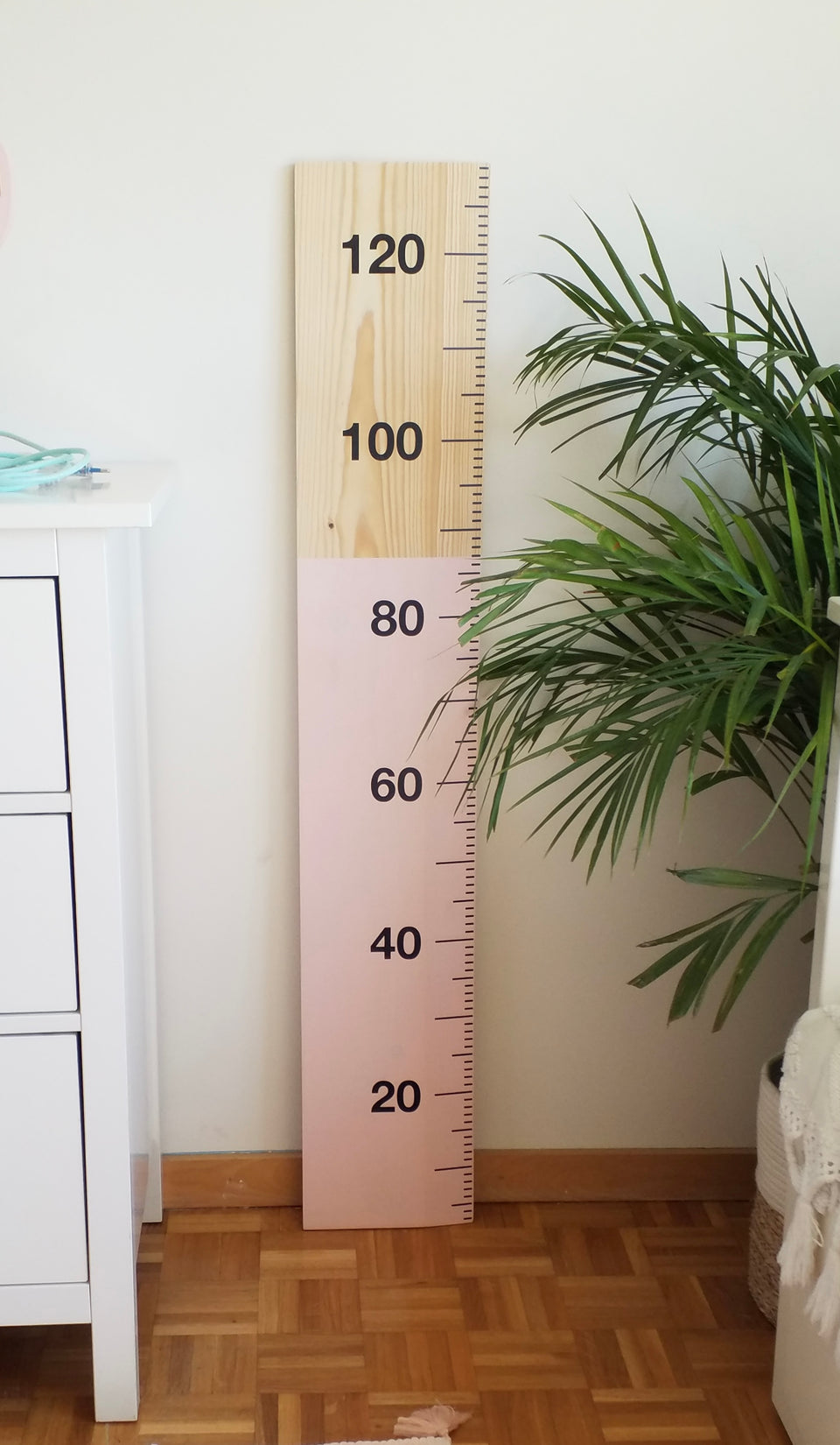 Régua de Crescimento - Cor-de-rosa