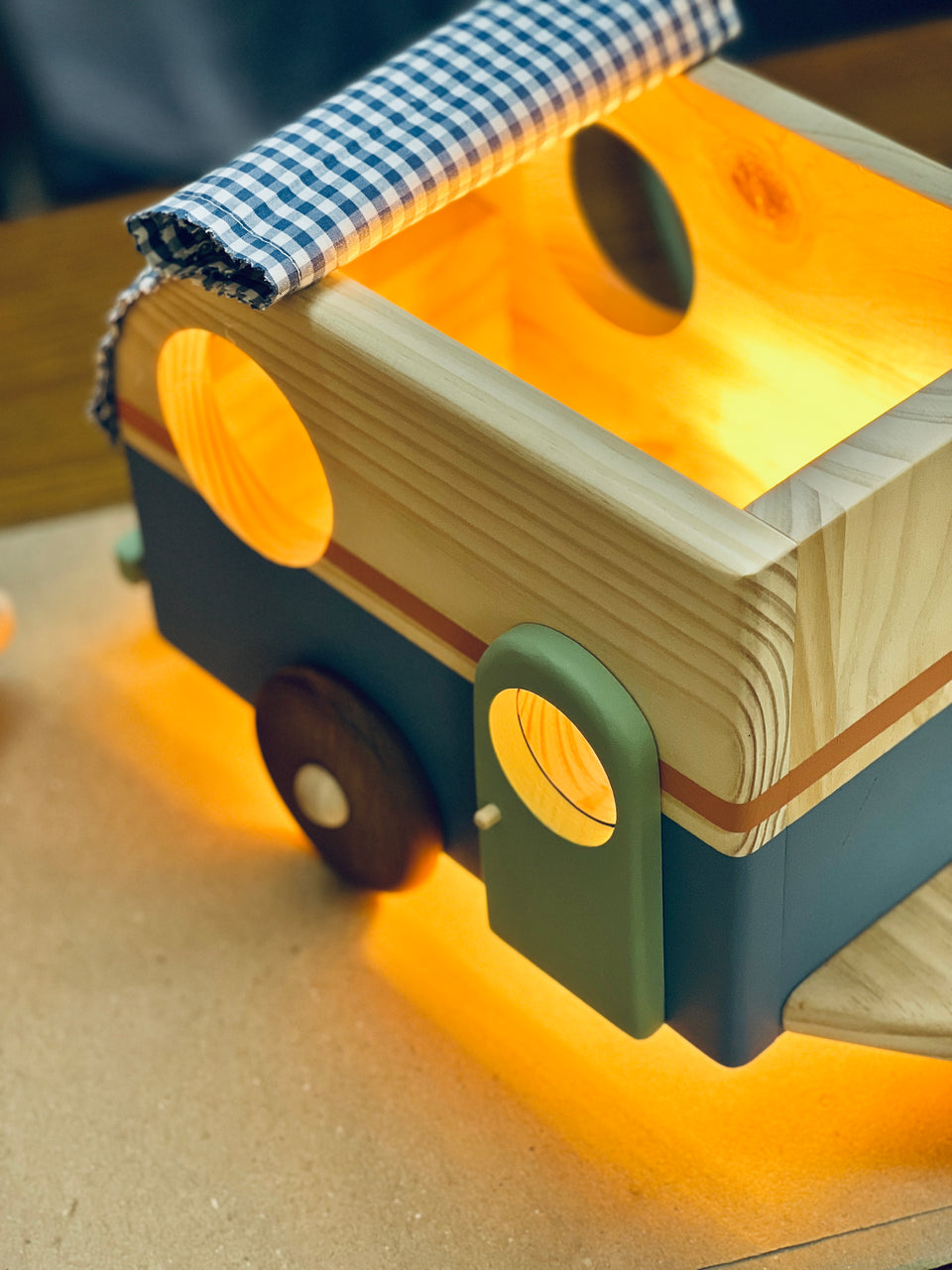 Candeeiro Roulotte de mesa Azul Faraó - Pharaoh Blue Roulotte table lamp