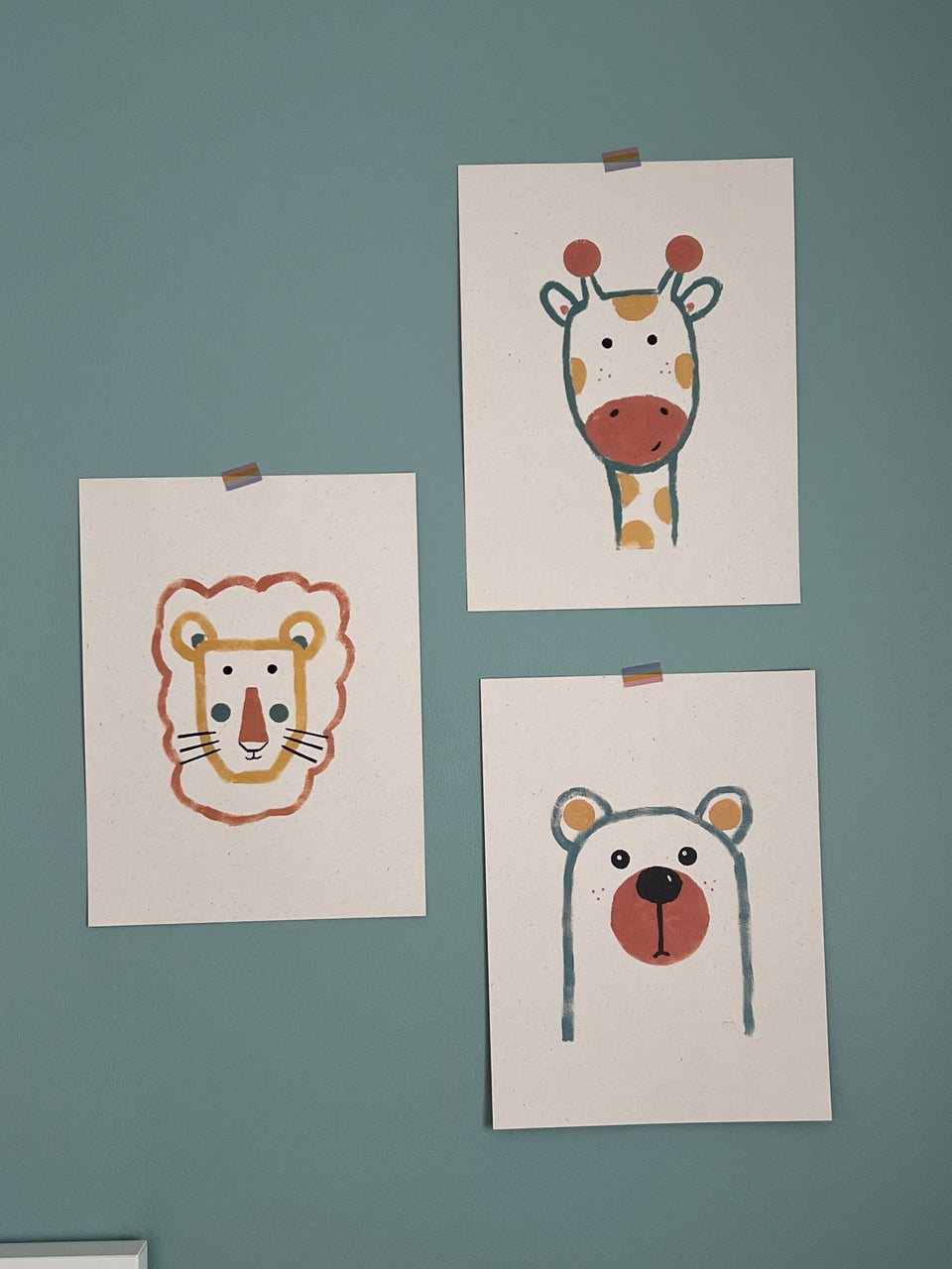 Ilustrações Leão - 30x40