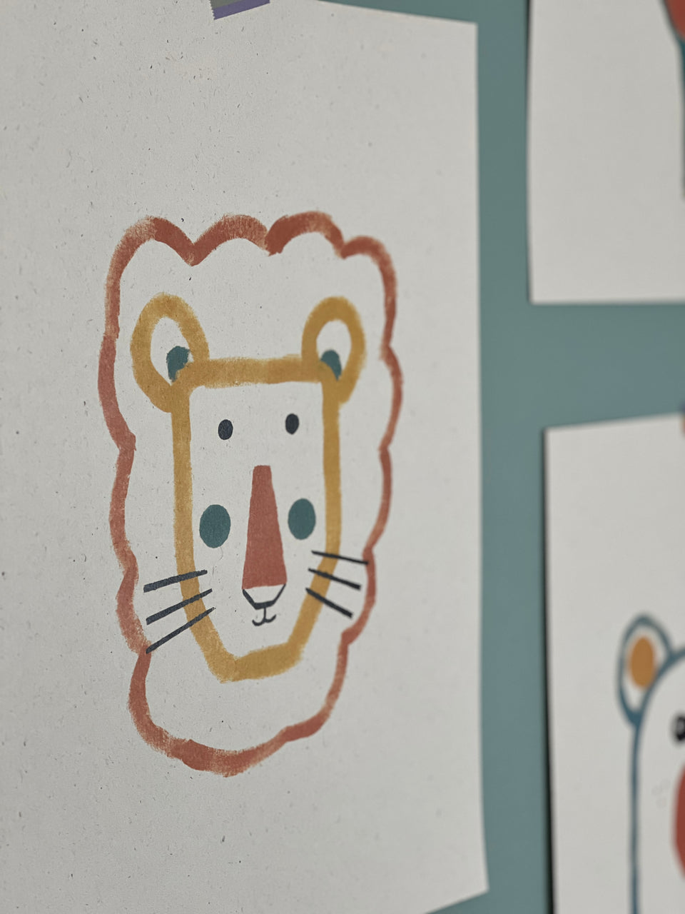 Ilustrações Leão - 30x40