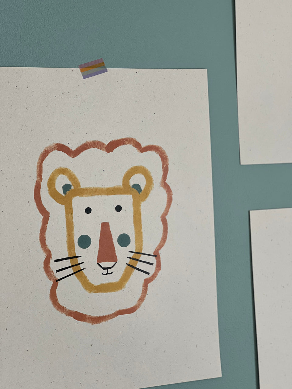 Ilustrações Leão - 30x40