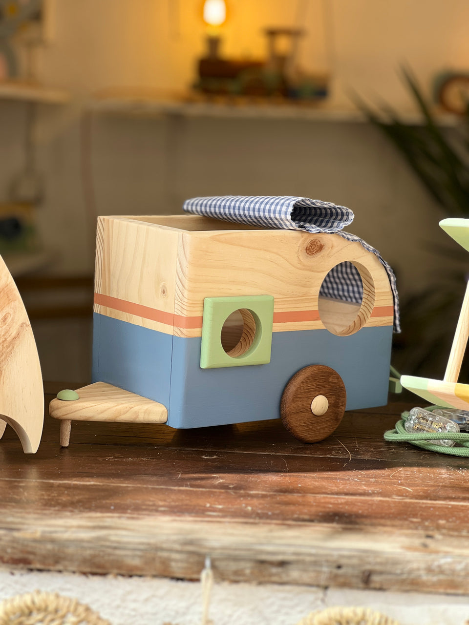 Candeeiro Roulotte de mesa Azul Faraó - Pharaoh Blue Roulotte table lamp