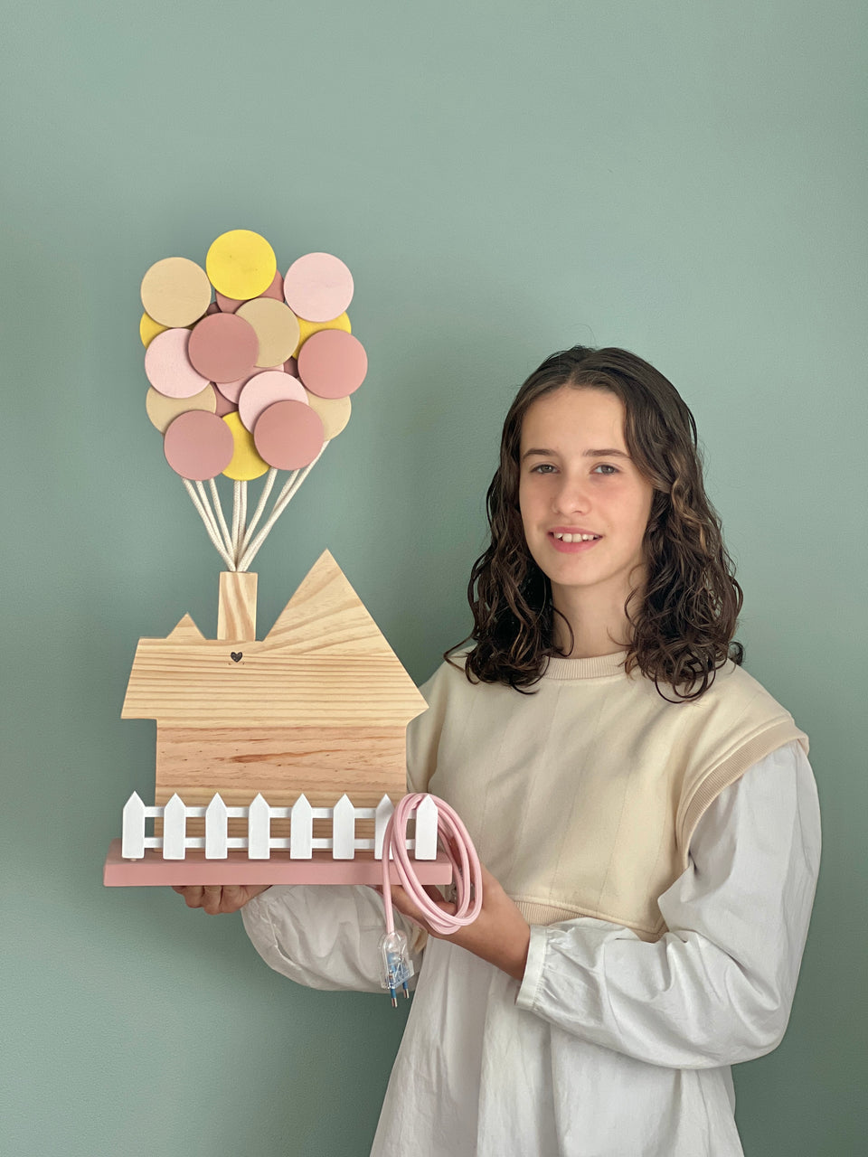 Candeeiro "Up Pixar" rosa - Lamp light Up Pixar pink