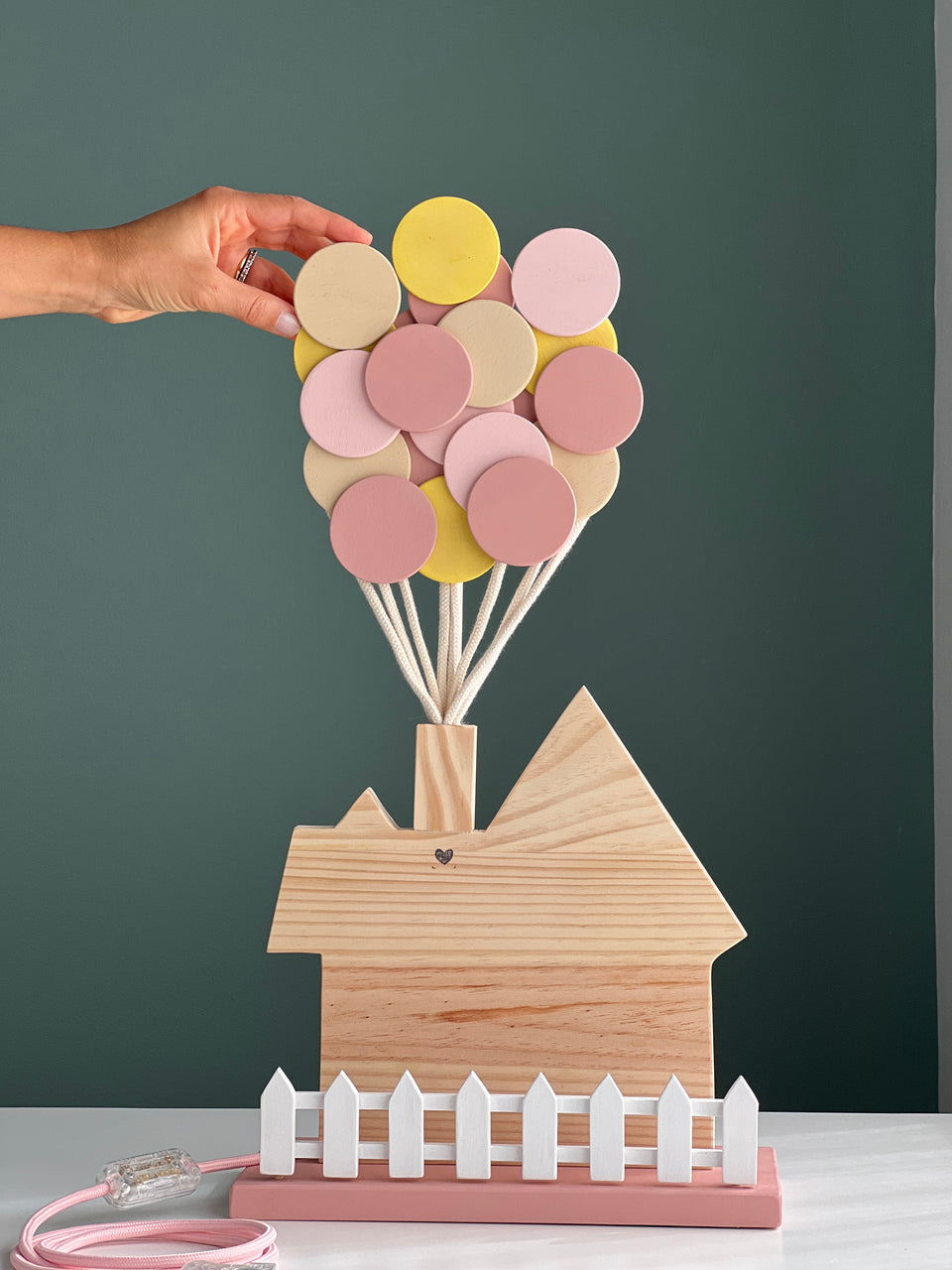 Candeeiro "Up Pixar" rosa - Lamp light Up Pixar pink