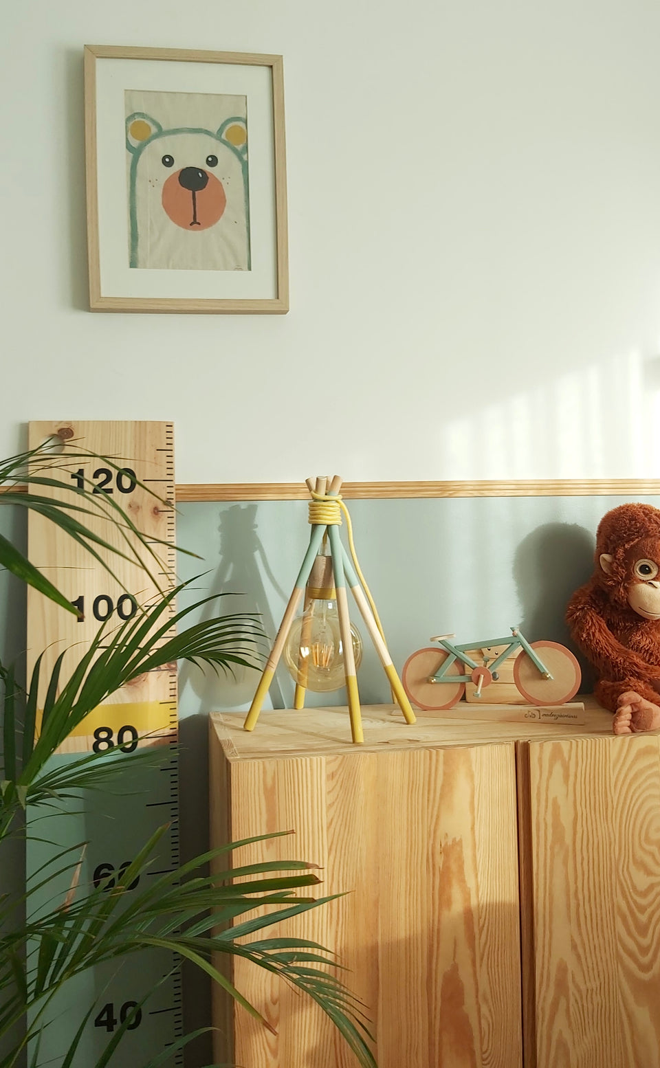 Candeeiro Tenda Teepee de meda Trend - Teepee Lamp table trend