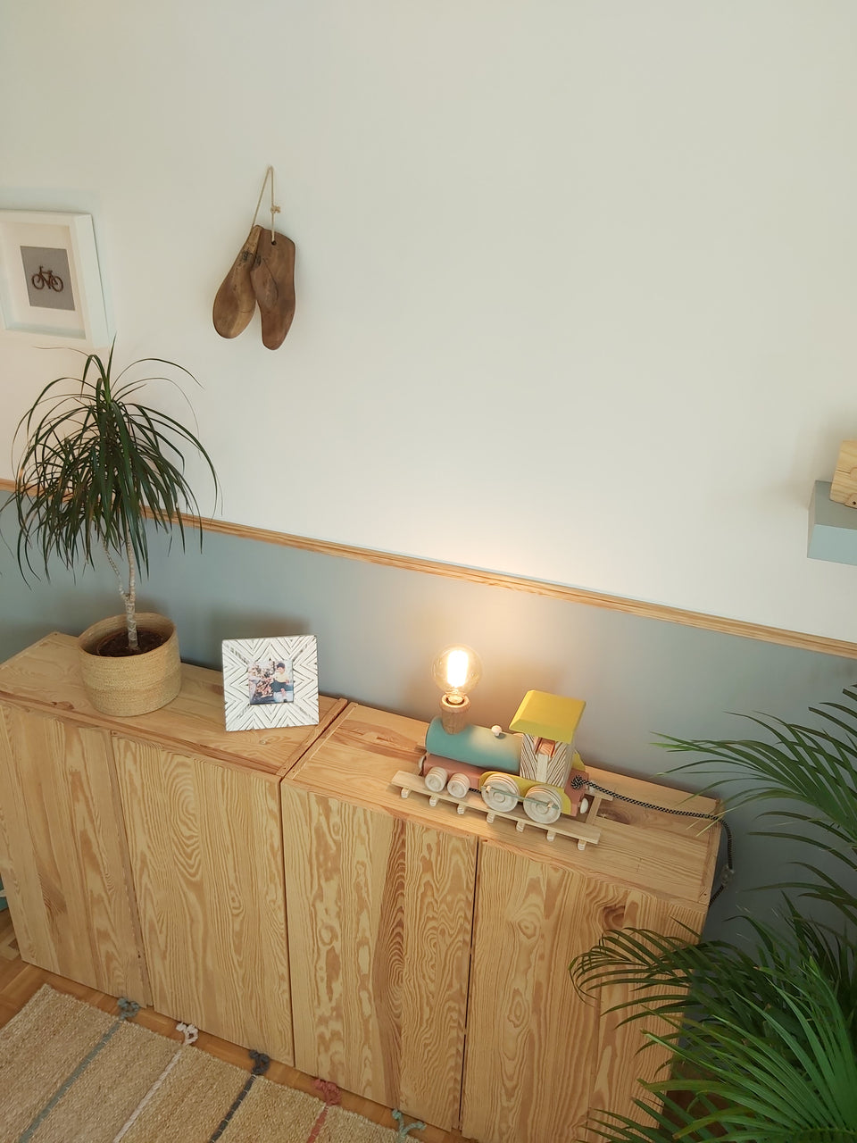 Candeeiro Comboio de mesa Terracota - Terracotta Train table lamp