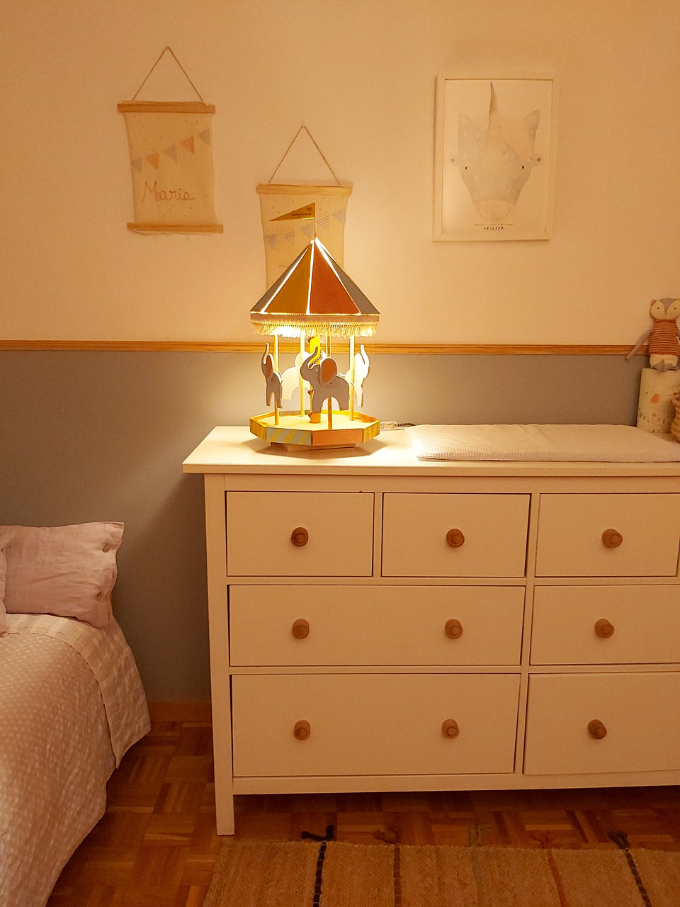 Candeeiro Carrossel Elefante - Carousel Lamp Elefante