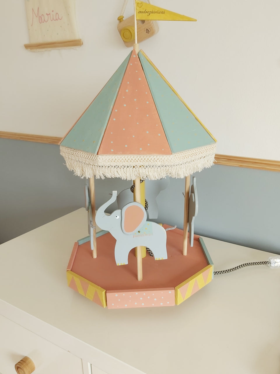 Candeeiro Carrossel Elefante - Carousel Lamp Elefante