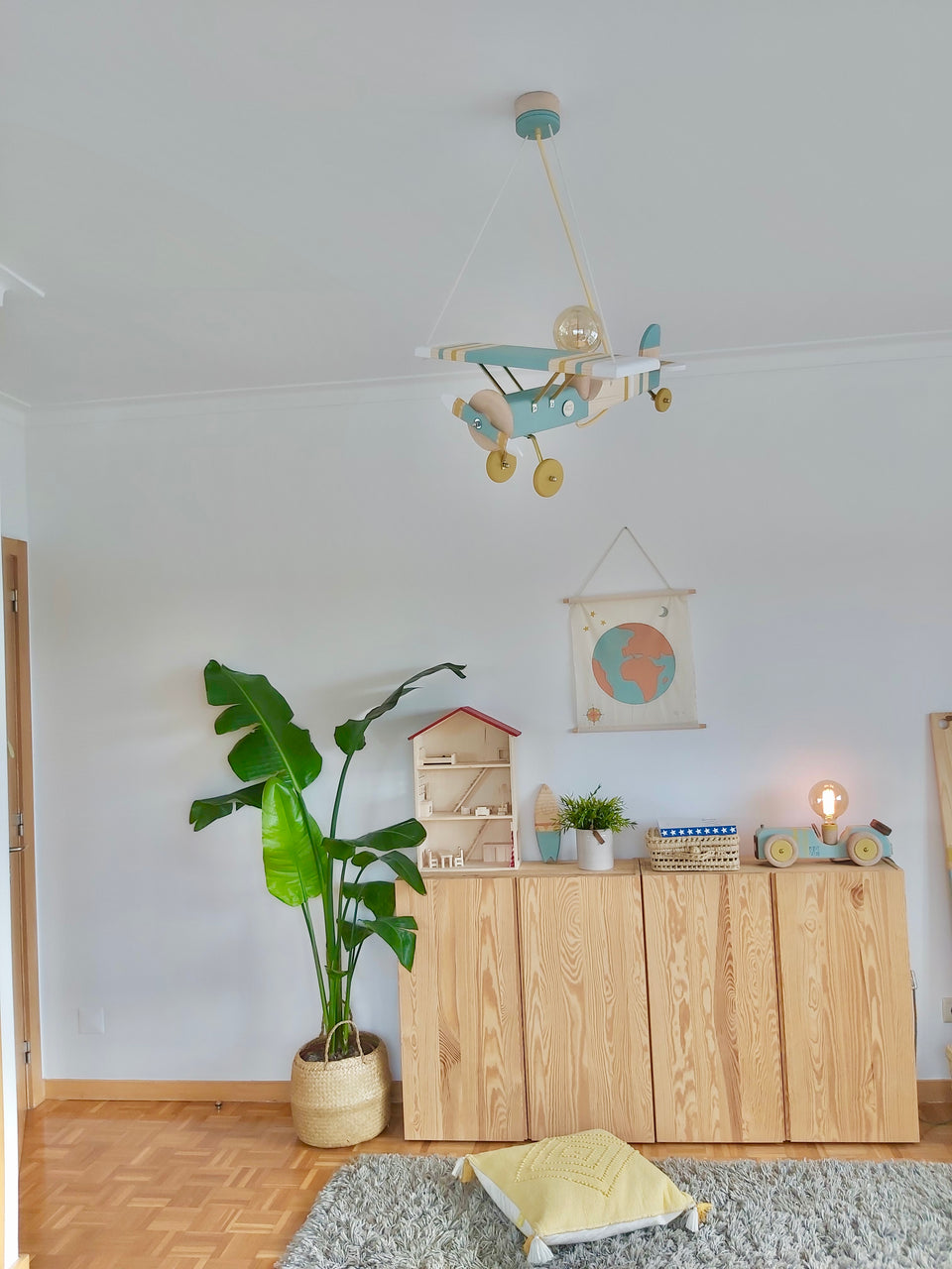 Candeeiro Avião Tecto Trend - Ceiling Airplane light Lamp Trend