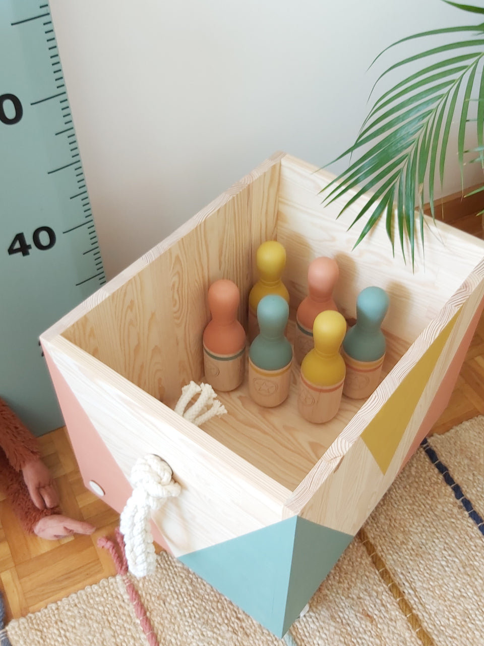 Wooden box - Caixote de arrumação -Terracota