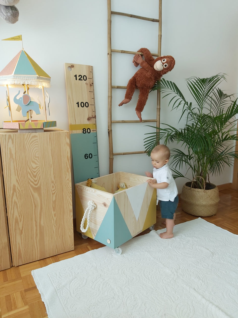 Wooden box -caixote arrumação - Trend