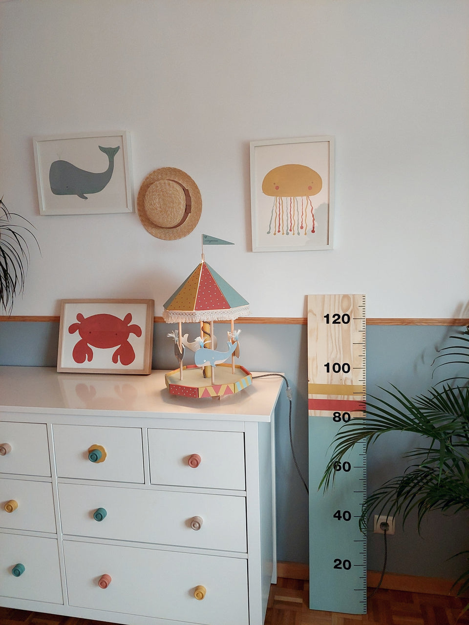 Candeeiro Carrossel Baleia - Whale Carousel Lamp