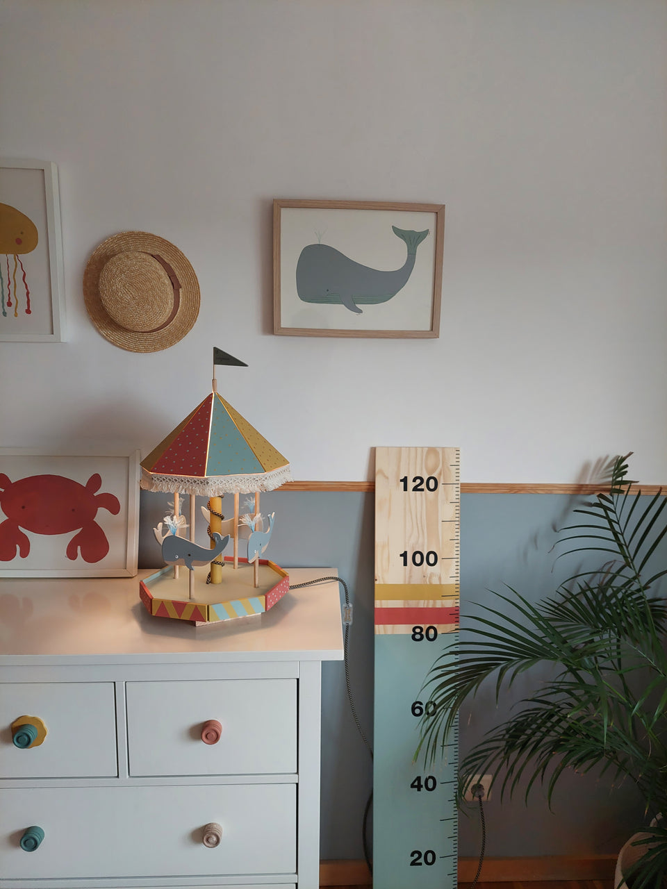 Candeeiro Carrossel Baleia - Whale Carousel Lamp