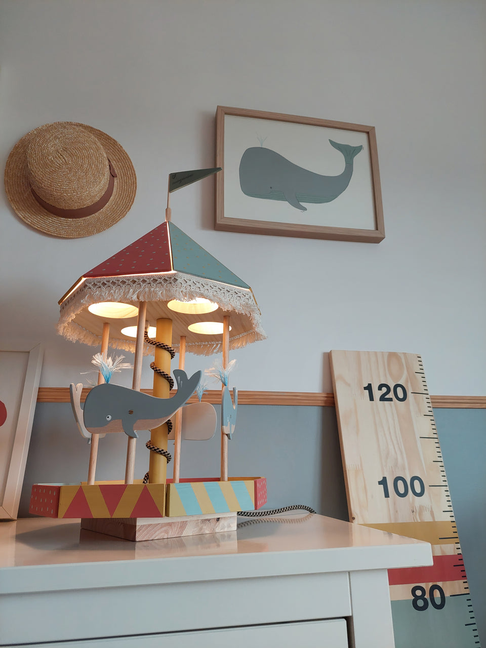 Candeeiro Carrossel Baleia - Whale Carousel Lamp