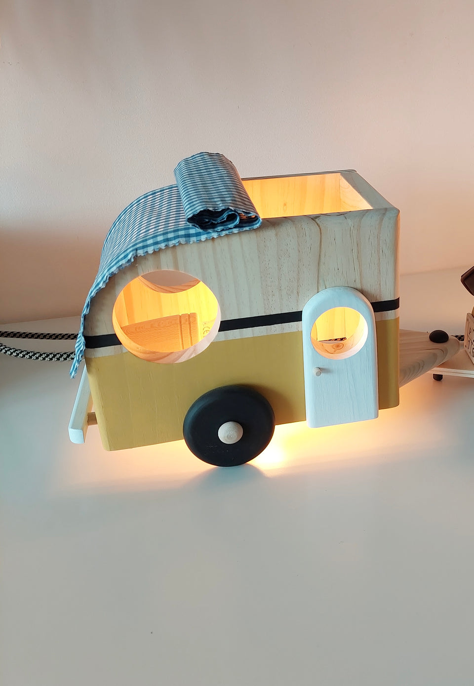 Candeeiro Roulotte de mesa Mostarda - Roulotte Mustard table lamp