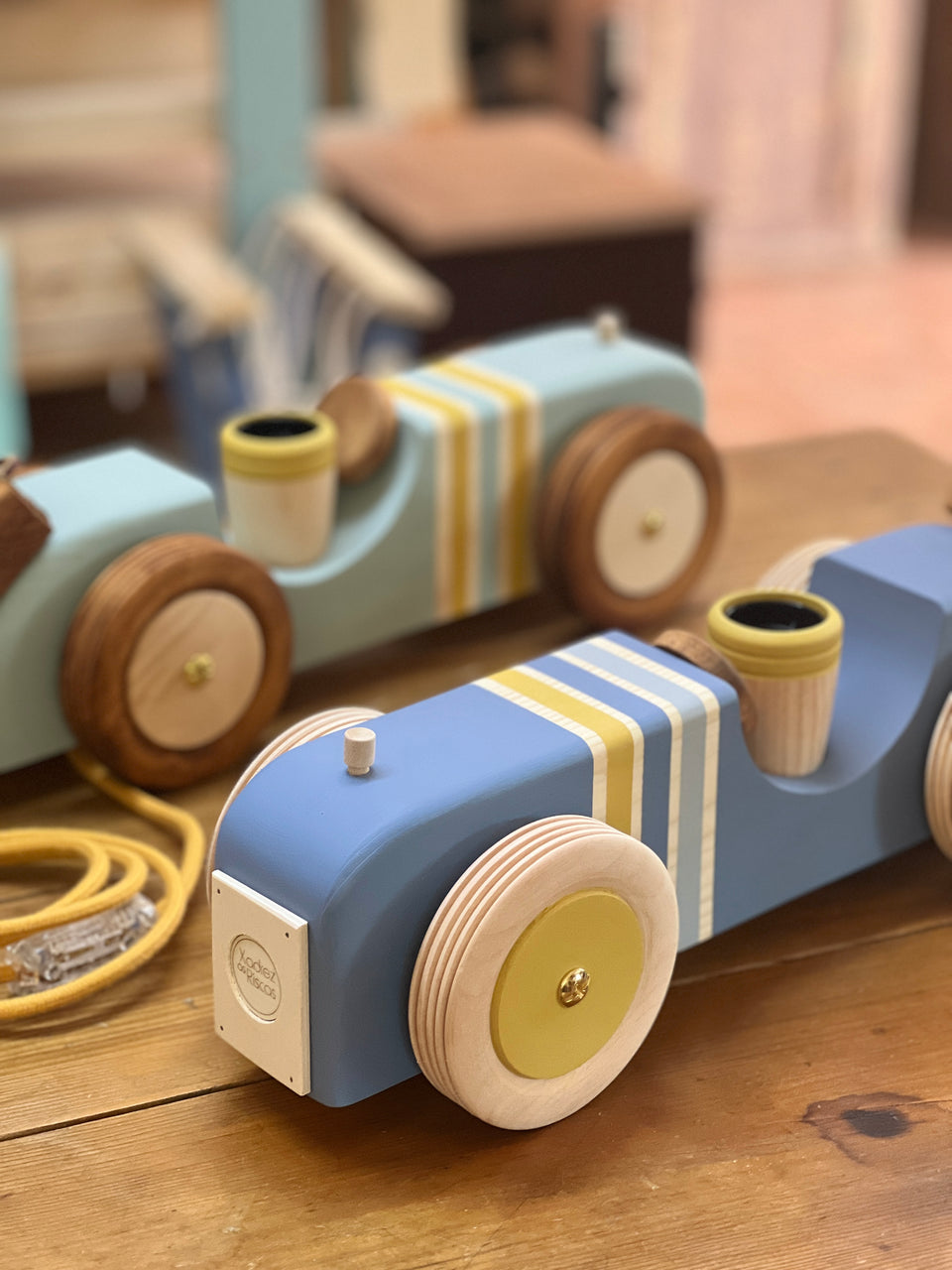 Candeeiro carro de mesa Azul Faraó - Car table lamp Pharaoh Blue