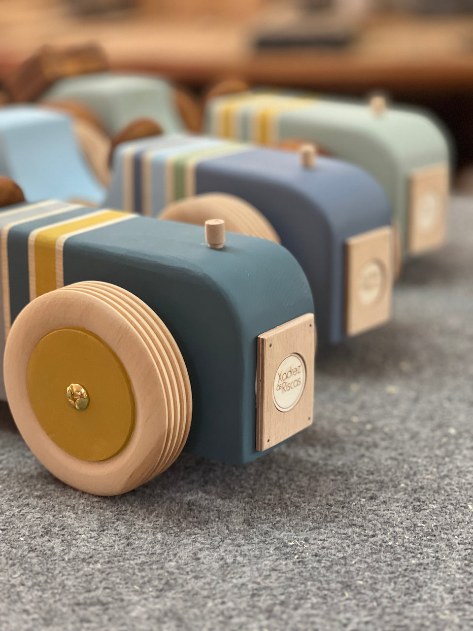 Candeeiro carro de mesa Azul Faraó - Car table lamp Pharaoh Blue