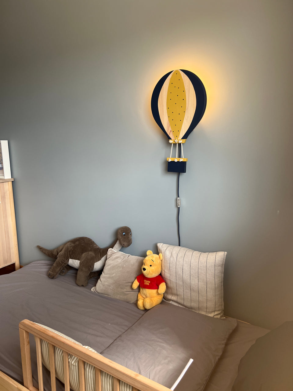 Candeeiro parede Balão Ar Quente Azul Oxford - Hot Air Balloon Wall Lamp Oxford Blue