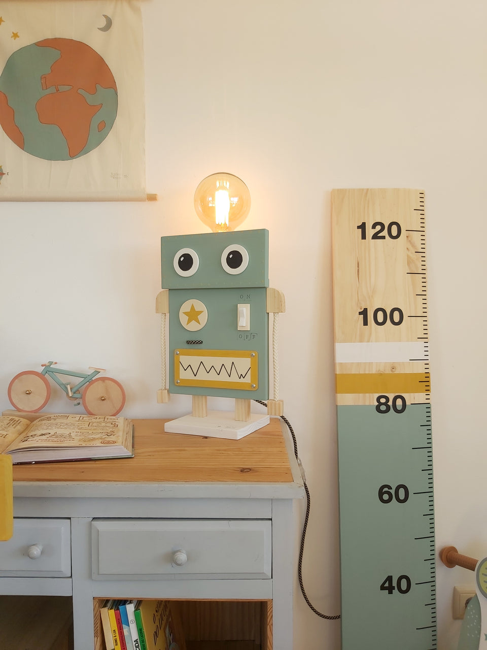 Candeeiro de mesa Robot Trend - Robot Trend table lamp