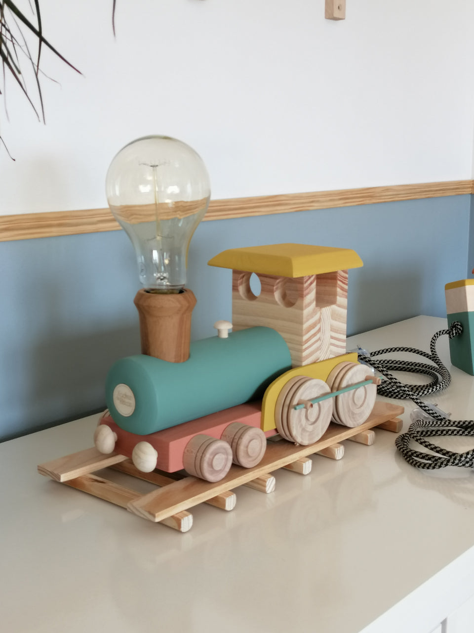 Candeeiro Comboio de mesa  Terracota - Terracotta Train table lamp